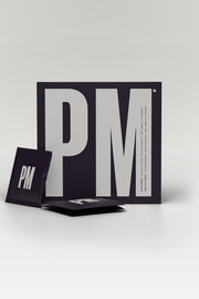 Dark purple PM box with 3 PM sachets